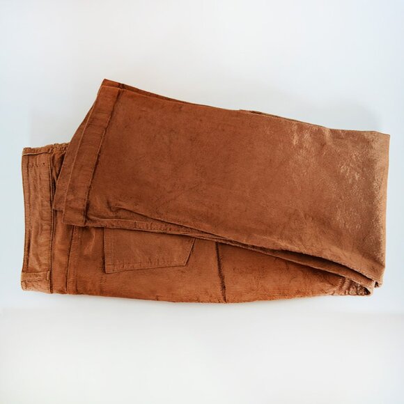 PAIGE Chestnut Colette Crop Flare Corduroy Pants / 29 - Picture 11 of 14